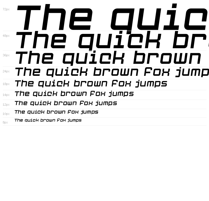 Cubest Medium Italic Waterfall