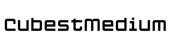 Cubest Medium  Frei Schriftart Herunterladen