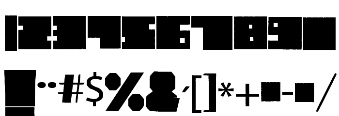 Cubic Bold Font OTHER CHARS