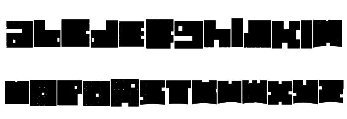 Cubic Bold Font LOWERCASE