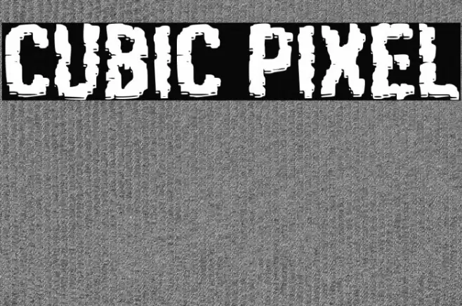 Cubic Pixel Font examples