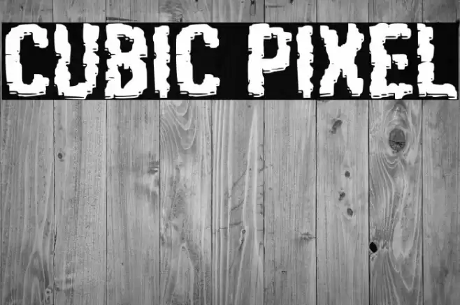 Cubic Pixel Font examples