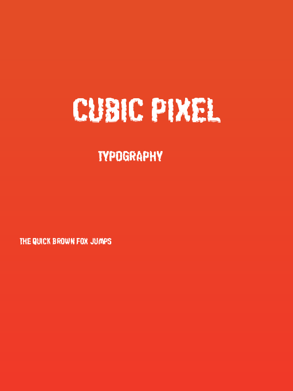 Cubic Pixel Poster