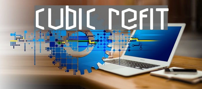 Cubic Refit Font examples