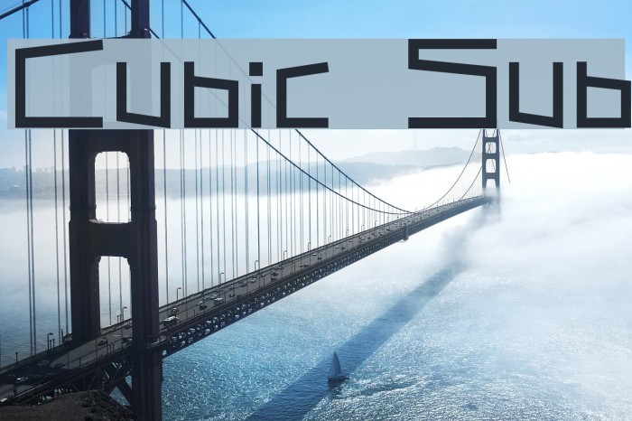 Cubic Sub Font examples
