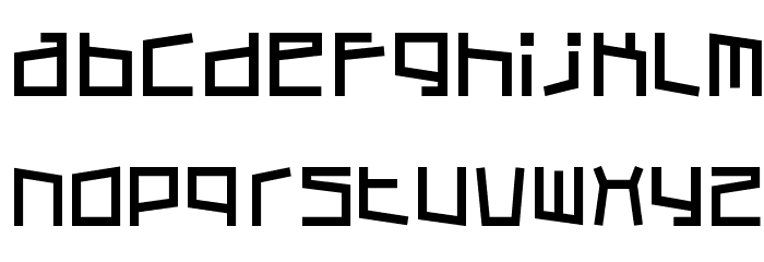 Cubic Sub Font LOWERCASE