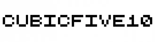 CubicFive10  Fuentes Gratis Descargar