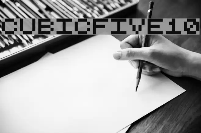 CubicFive10 Fonte examples