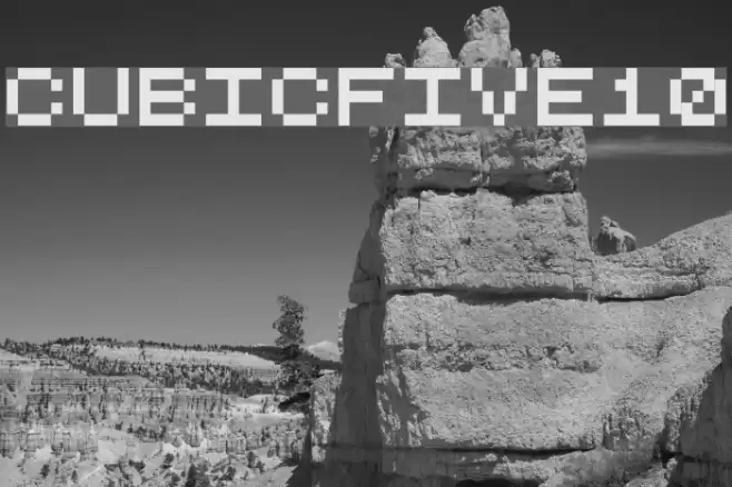 CubicFive10 Fonte examples