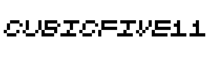 CubicFive11  Fuentes Gratis Descargar