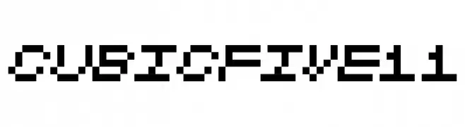CubicFive11  Fuentes Gratis Descargar