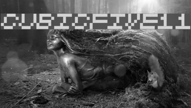 CubicFive11 Font examples