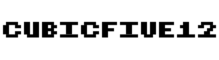 CubicFive12  font caratteri gratis