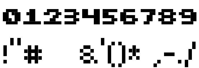 CubicFive12 Font OTHER CHARS