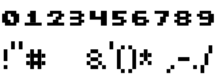 CubicFive18 Font OTHER CHARS