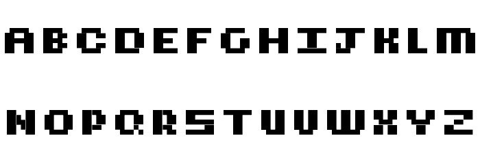 CubicFive18 Font LOWERCASE