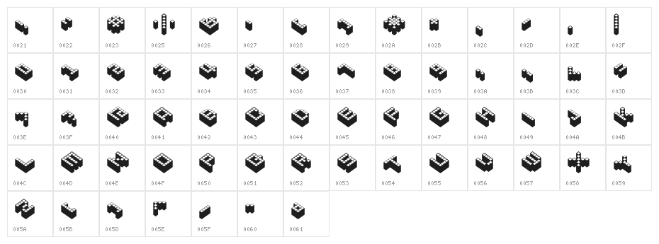 Cubicle Character Map