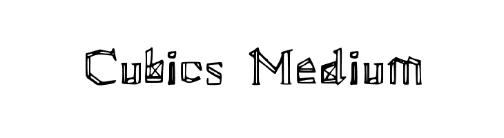 Cubics Medium  لخطوط تنزيل
