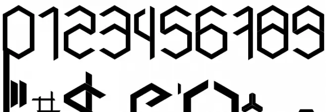 Cubics Font OTHER CHARS