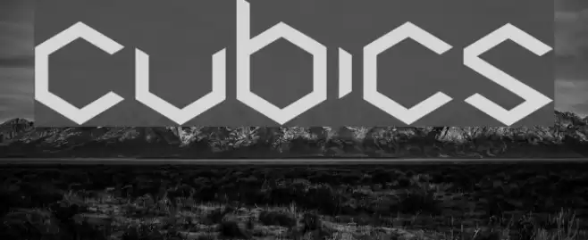 Cubics Font examples