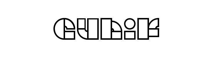 Cubik  Скачать бесплатные шрифты