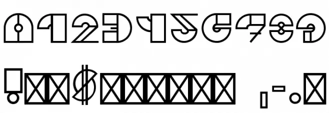 Cubik Font OTHER CHARS