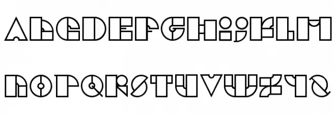 Cubik Шрифта ВЕРХНИЙ