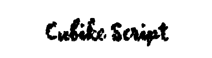 Cubike Script  font caratteri gratis
