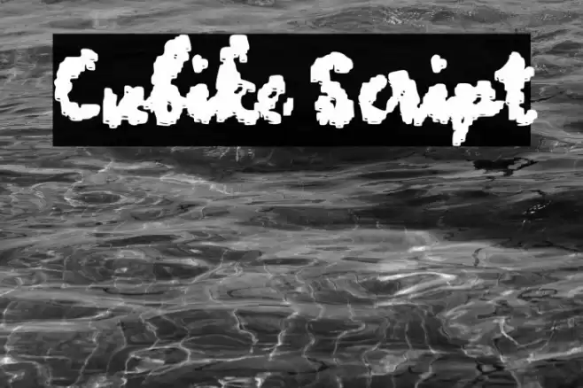 Cubike Script Font examples