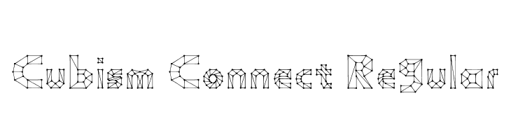 Cubism Connect Regular  フリーフォントのダウンロード