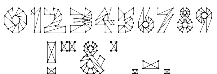 Cubism Connect Regular Font OTHER CHARS