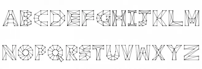 Cubism Connect Regular 字体 大写