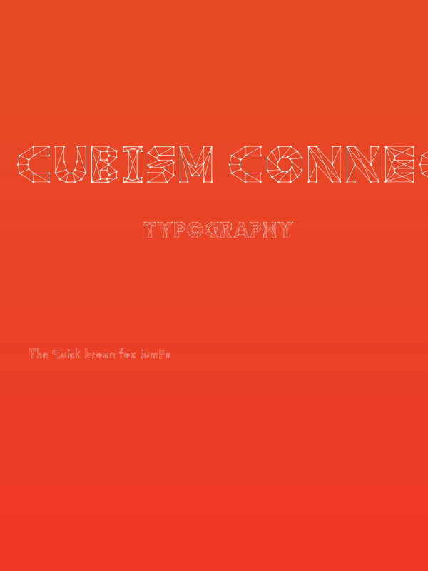Cubism Connect Regular Poster