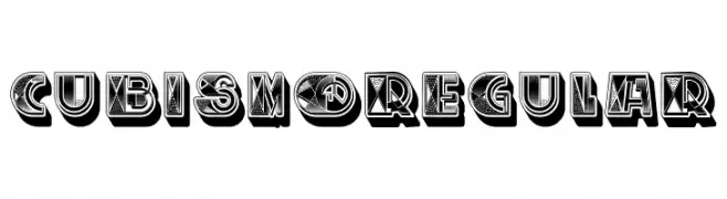 Cubismo Regular  Frei Schriftart Herunterladen
