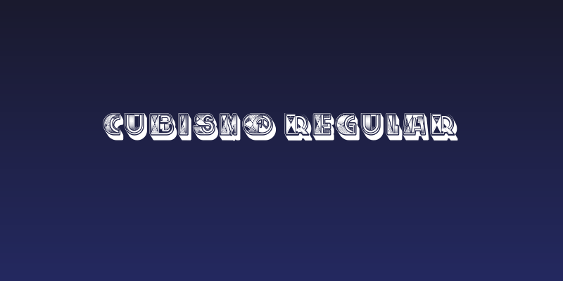 Cubismo Regular Social Header