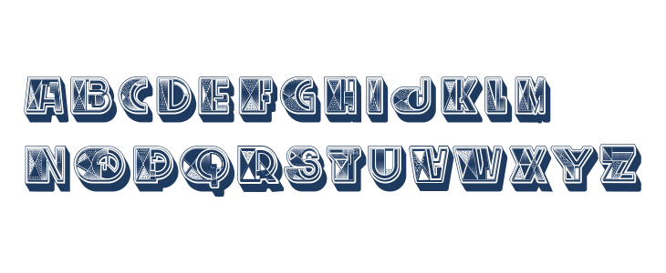 Cubismo Regular Lowercase