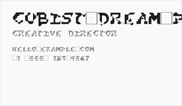 Cubist-Dream-PD Business Card