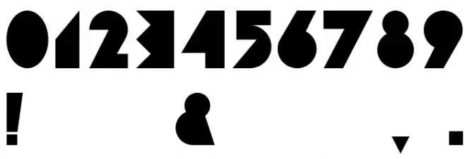 Cubop Font Alte caractere