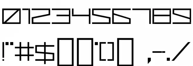 Cubos Font OTHER CHARS