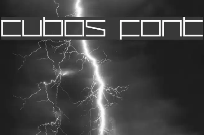 Cubos Font examples