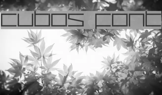 Cubos Font examples