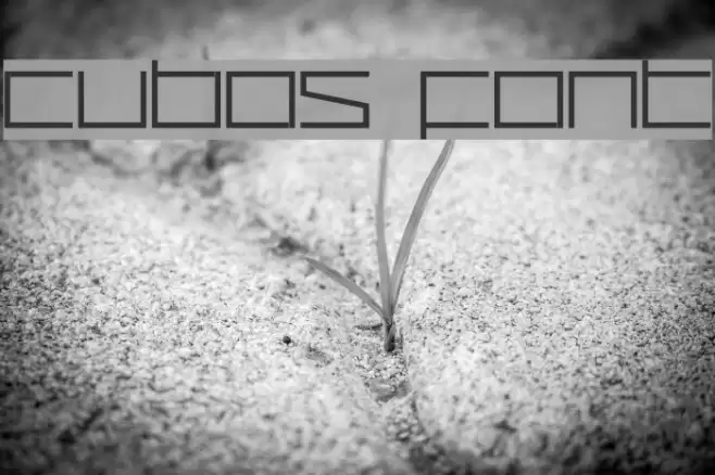 Cubos Font examples