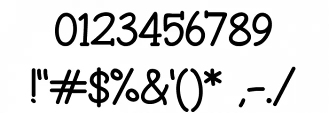 Cuby-Cuby Font OTHER CHARS