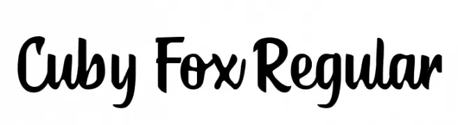 Cuby Fox Regular  Frei Schriftart Herunterladen