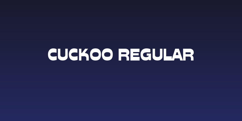 Cuckoo Regular Social Header