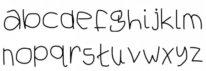 Cucu Regular Schriftart Kleinbuchstaben
