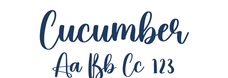 Cucumber Font Preview