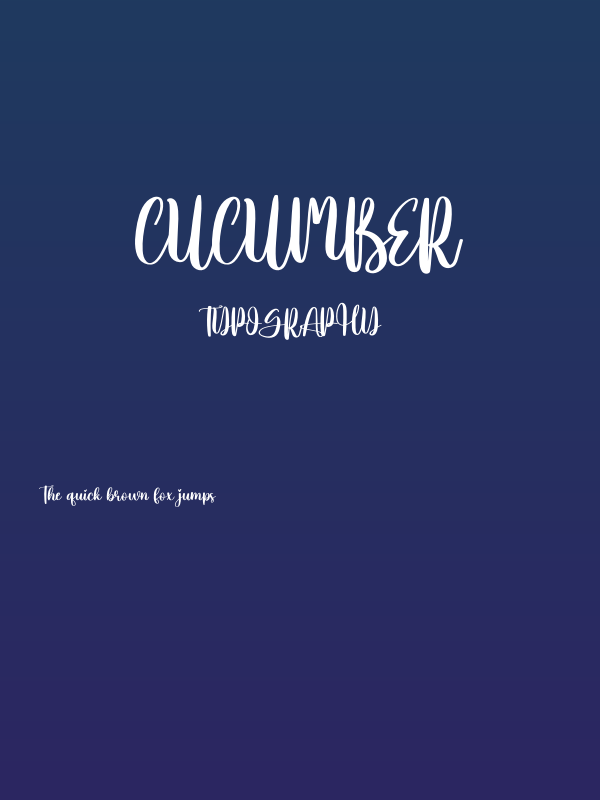 Cucumber Poster