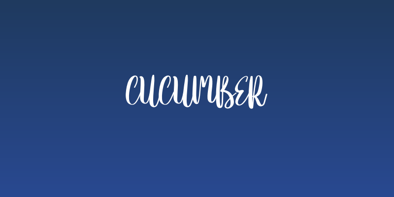 Cucumber Social Header