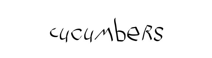 Cucumbers Font